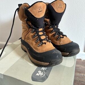 Kamik Tan and Black Outdoor Snow/Hiking Boots Water Proof